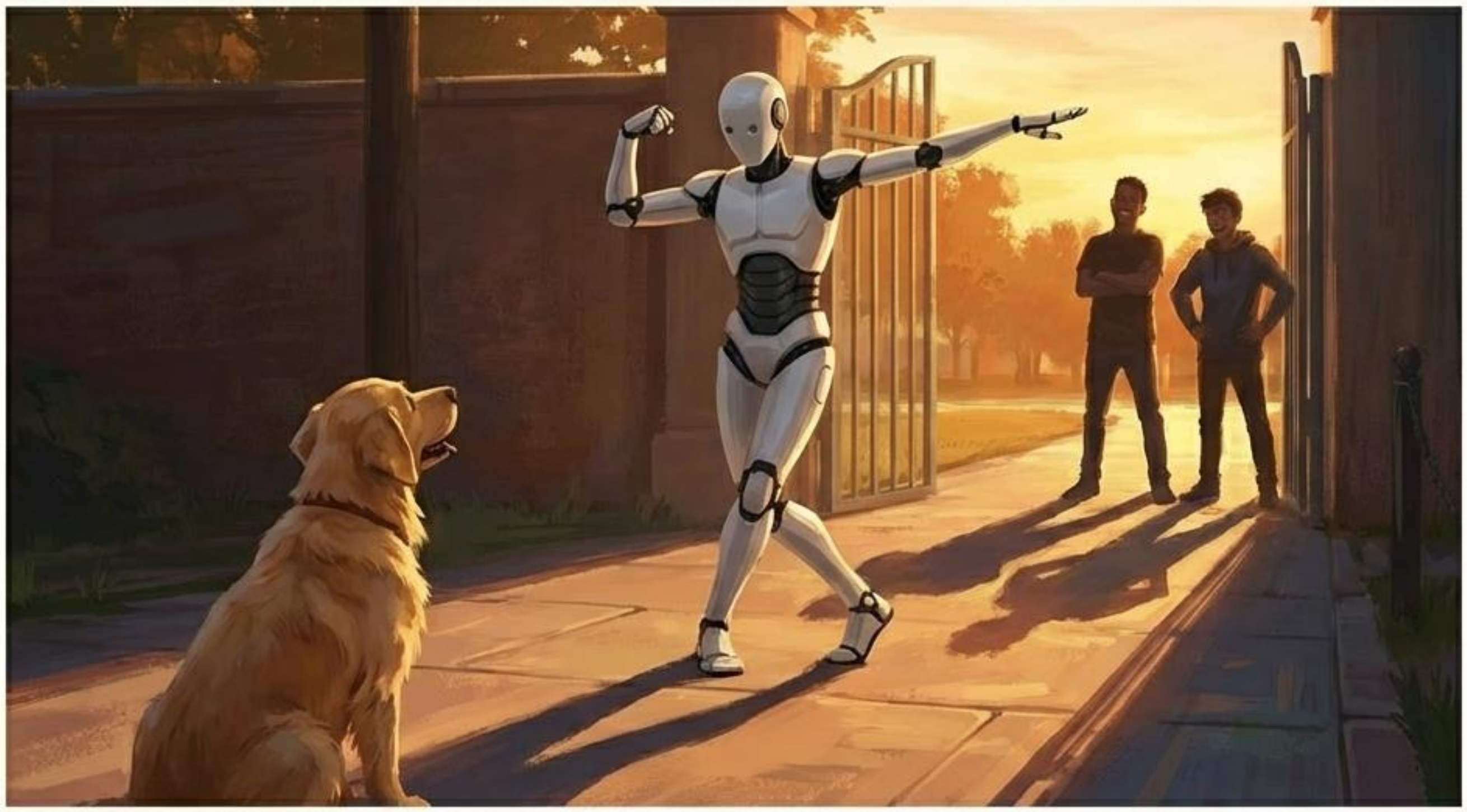 KI-generiertes Storyboard: De-Escalation by Compliance, Action-Science-Fiction-Szene