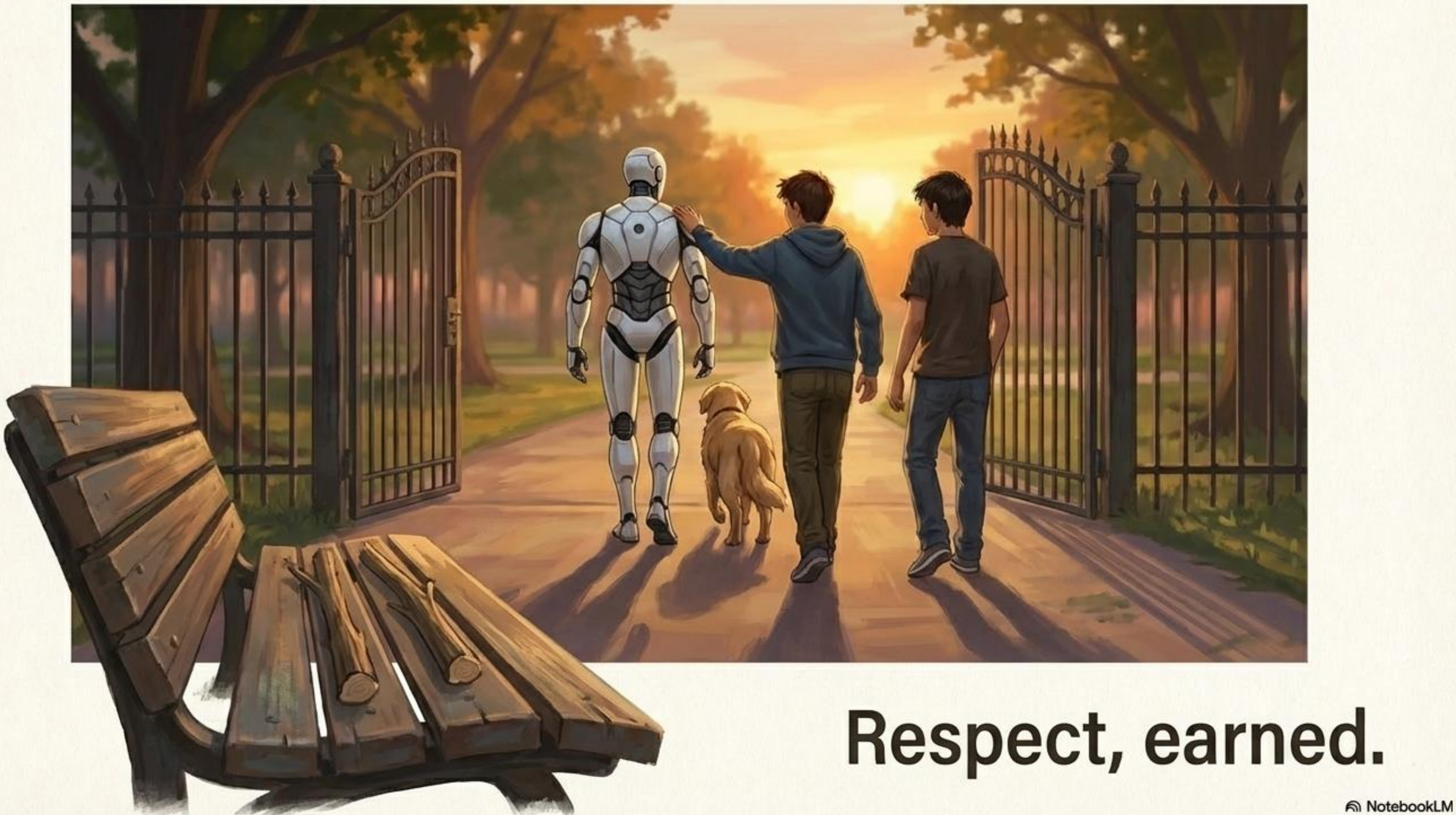 KI-generiertes Storyboard: Respect Earned, dramatische Schlussszene